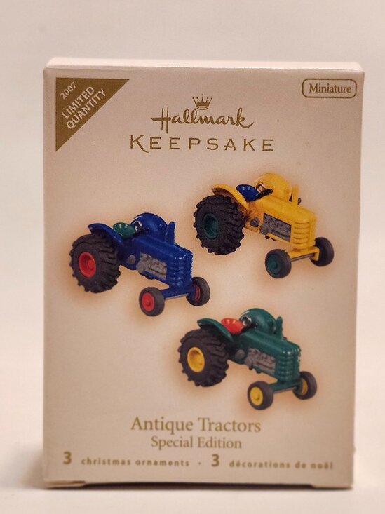 HALLMARK Keepsake Antique Tractors MINIATURES Limited Edition 3 Ornaments - Picture 2 of 13